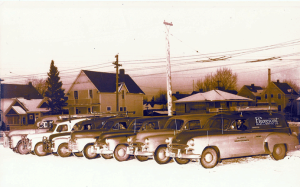 Our Fleet circa 1954 in Alberta - Fluorescent Sales and Service